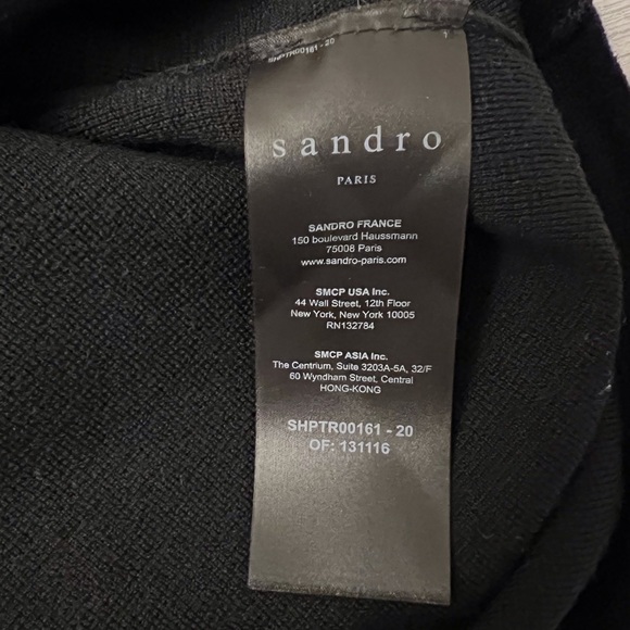 Sandro Paris Wool Sweater with Zipper Collar - Picture 13 of 16